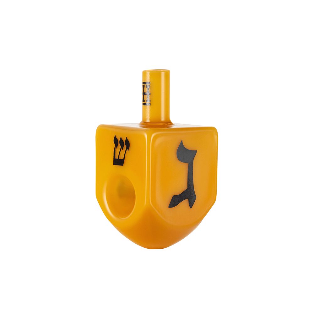 Hemper Dreidel Glass Hand Pipe - 4" - Discreet Smoker