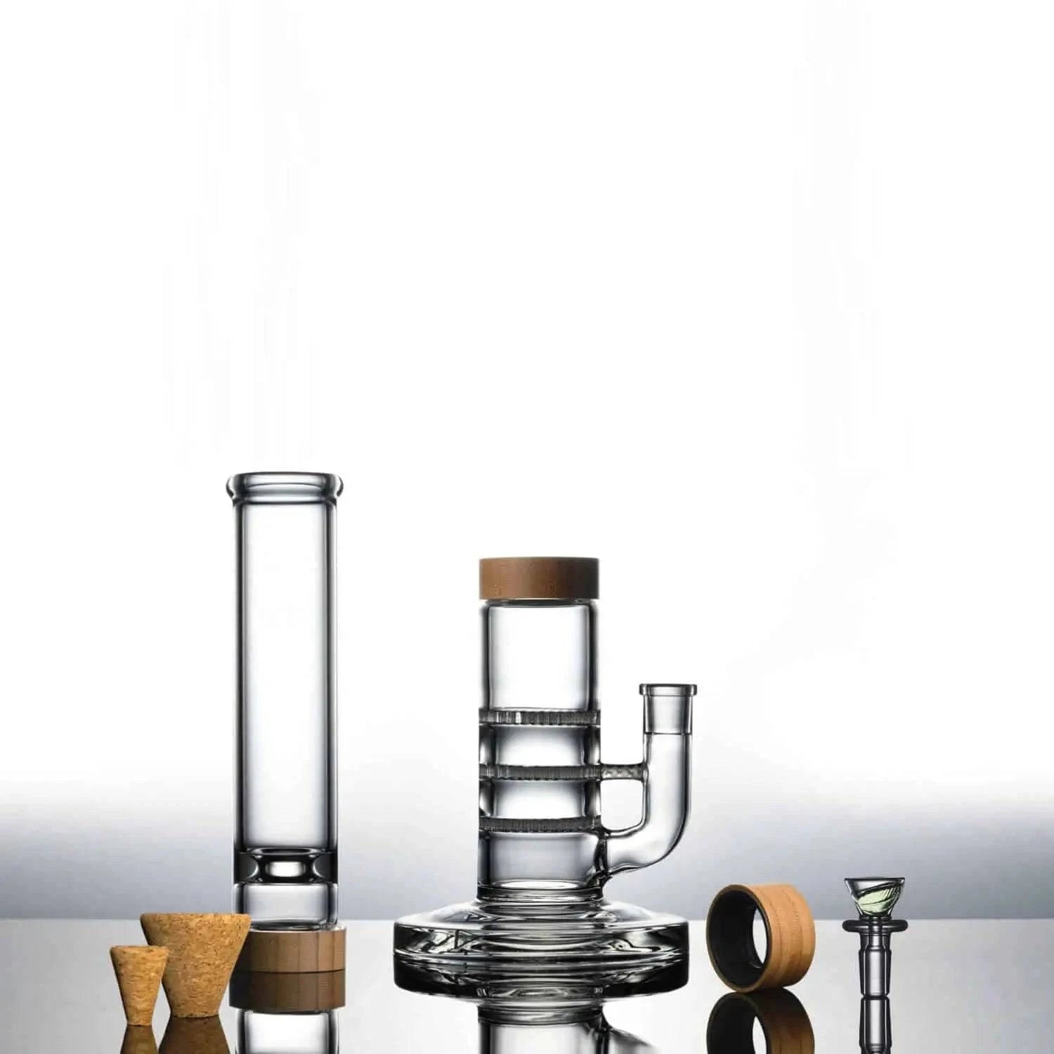Vitae Glass 16" T.H.C Bong (Triple Honey Comb) - Discreet Smoker