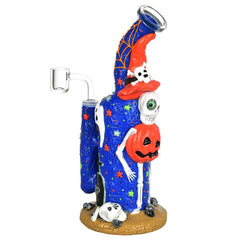 Frightening Fiesta Enamel on Glass Dab Rig - 9.5" / 14mm F - Discreet Smoker