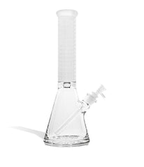14 Inch Premium Etched Water Pipe with Heavy Base - Discreet Smoker