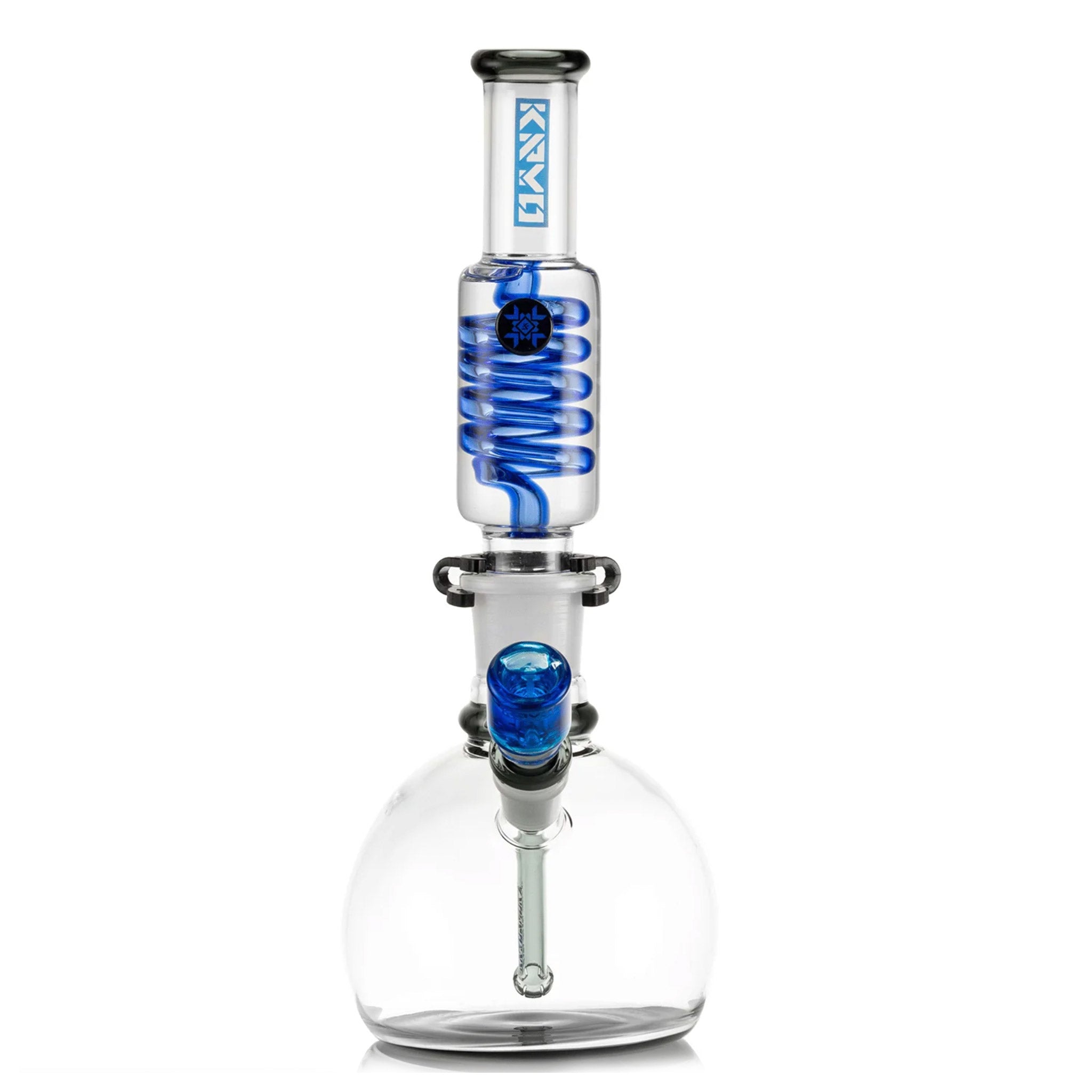 14 Inch Freezable Glycerin Coil Bubble Bong - Discreet Smoker