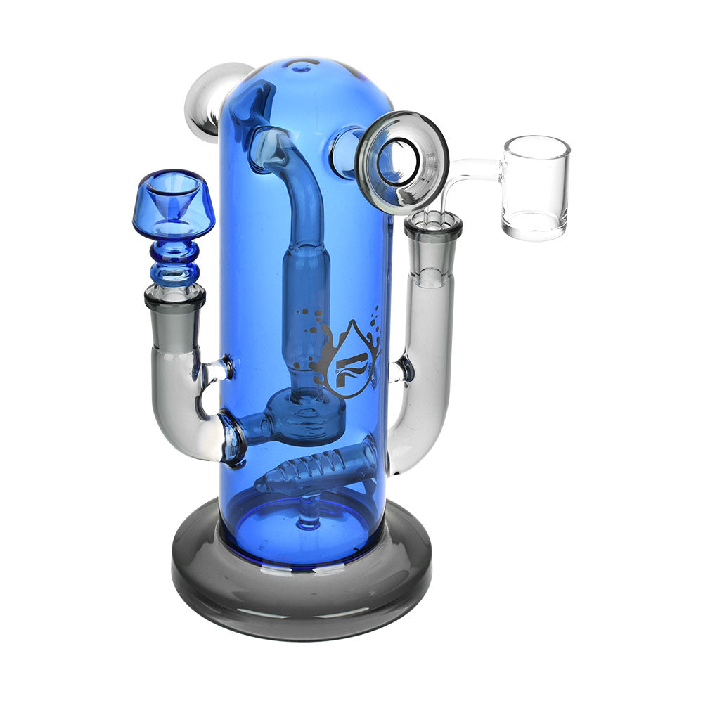 Pulsar Double Trouble Dry Pipe/Dab Rig | 8" | 14mm F - Discreet Smoker