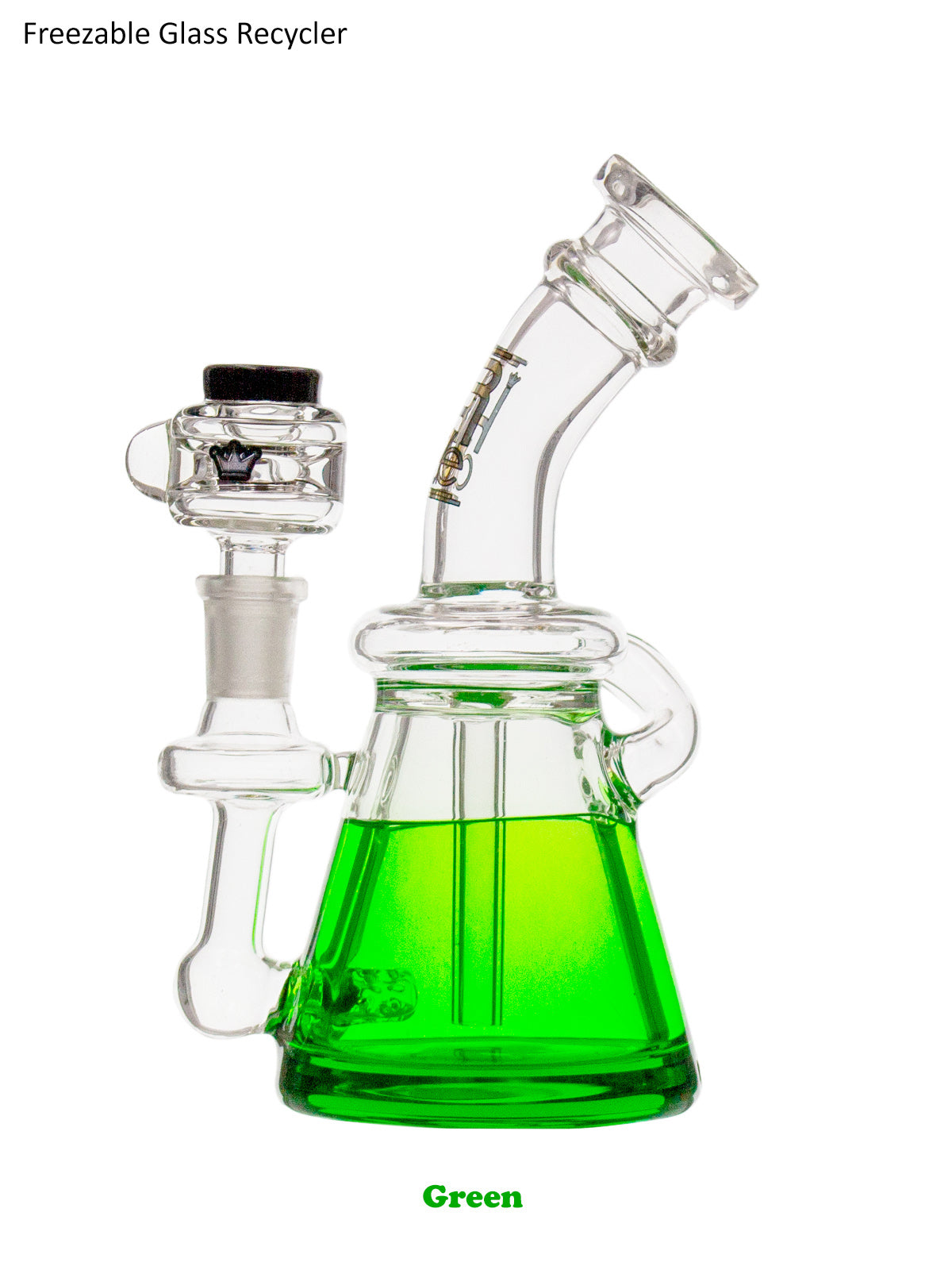 Krave Glass Freeze Recycler Bong - Discreet Smoker