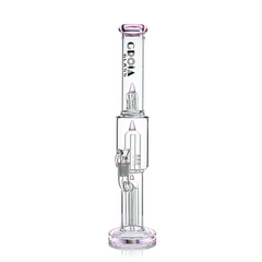 16" Triple Rocket-Perc Scientific Glass Bong | Croia Glass - Discreet Smoker