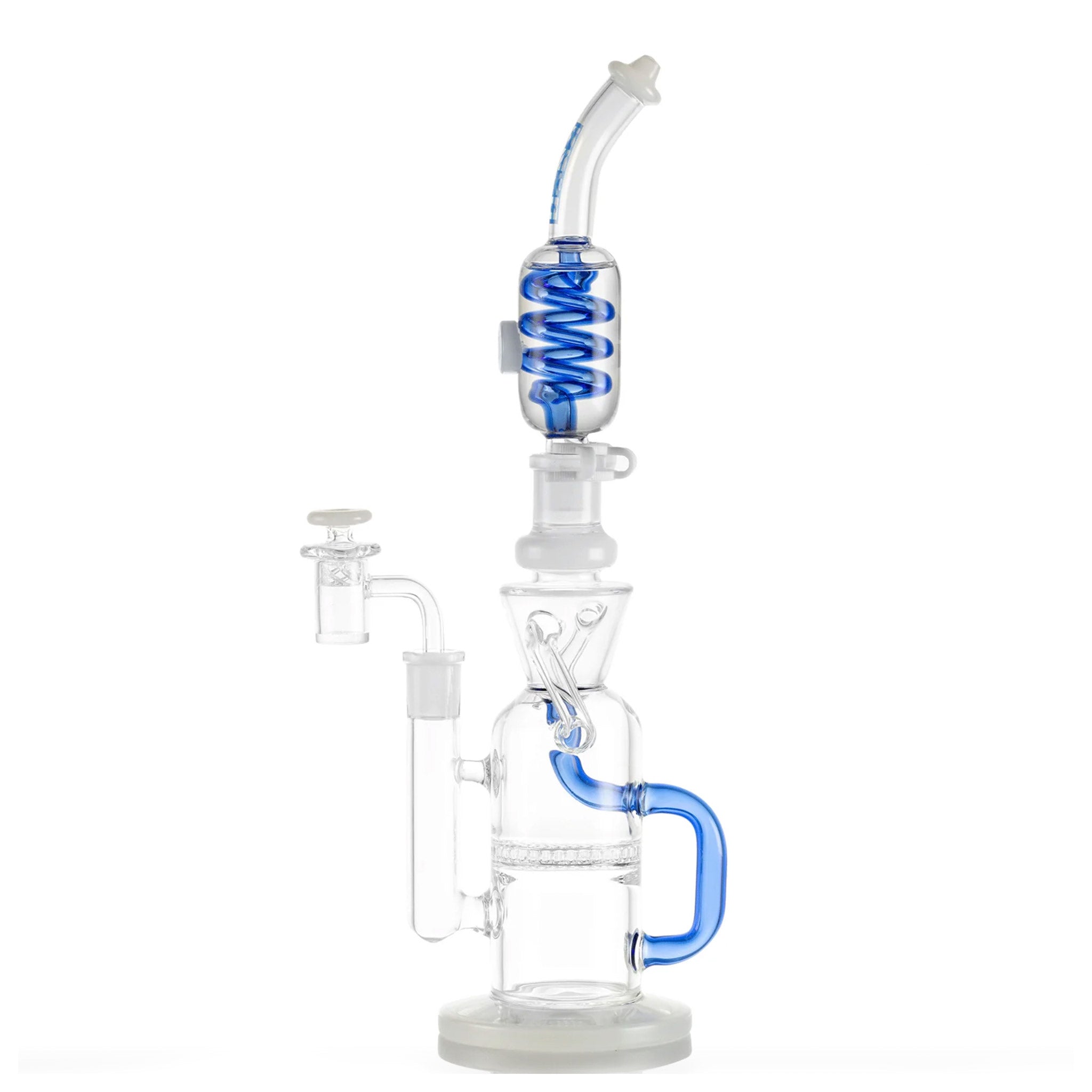 14mm Glycerin Coil Recycler Dab Rig - Discreet Smoker