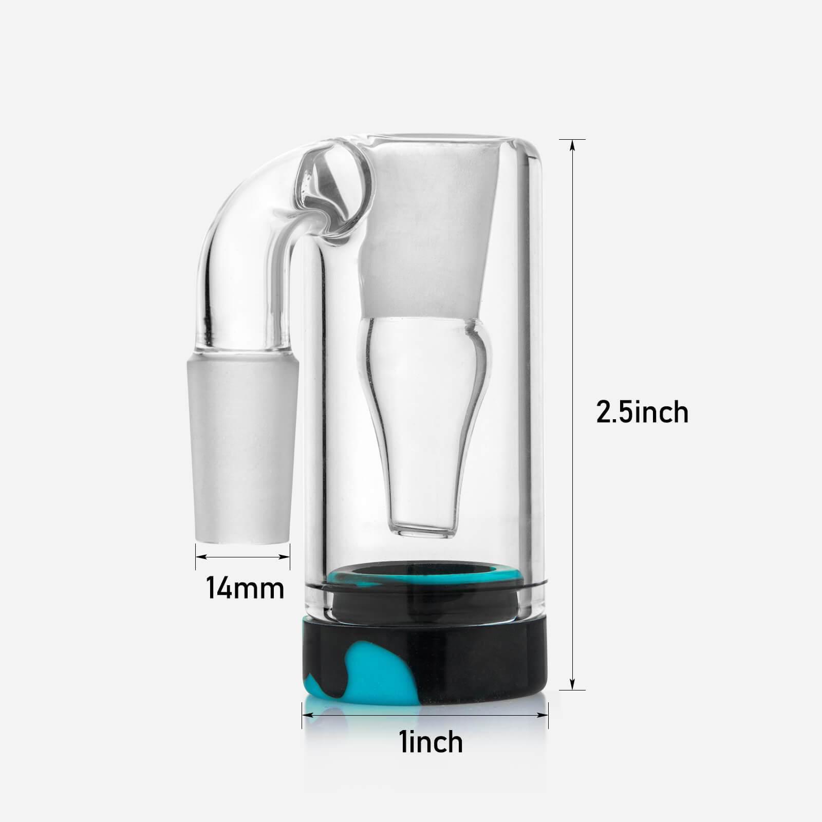 14mm Male Reclaim Catcher Silicone Jar - Discreet Smoker