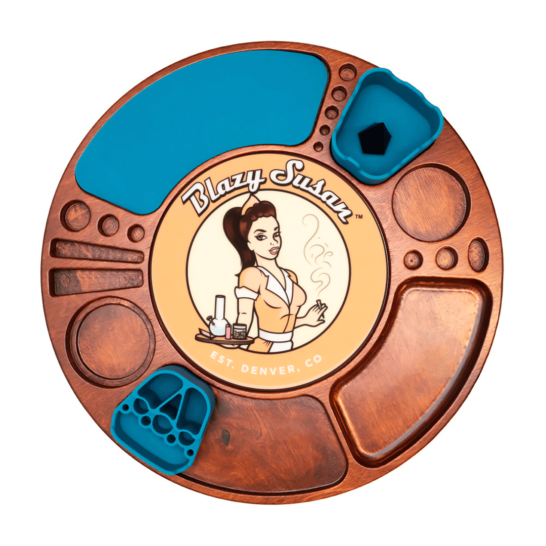Blazy Susan Spinning Rolling Trays - Discreet Smoker