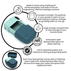 FONZ Grinder & Case - Reef - Discreet Smoker