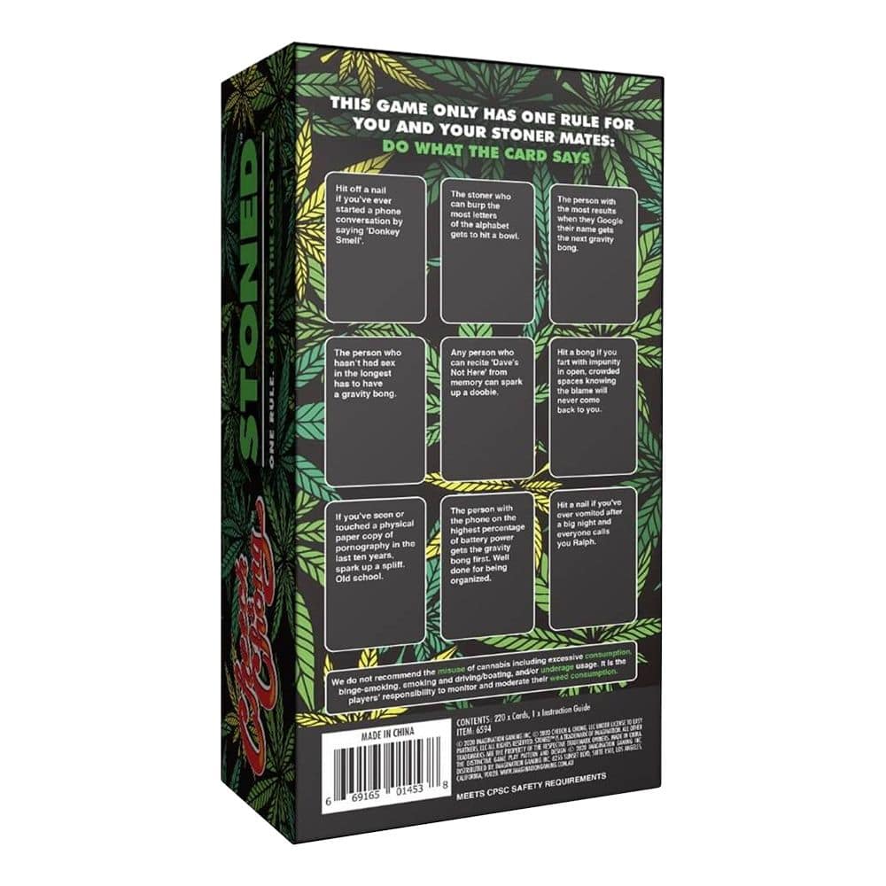 Cheech & Chong Stoned Card Game - Discreet Smoker