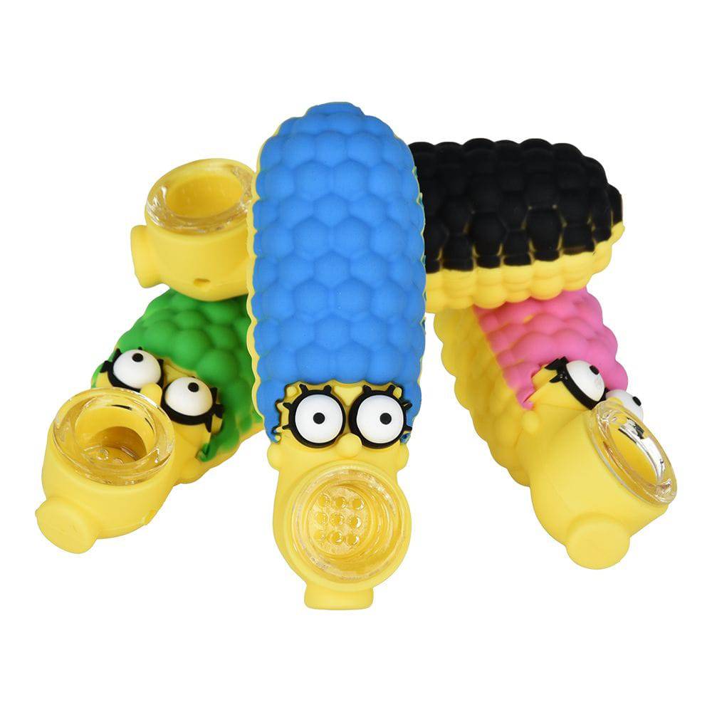 Marge Simpson Hair Lady Silicone Hand Pipe - 3.5" - Discreet Smoker