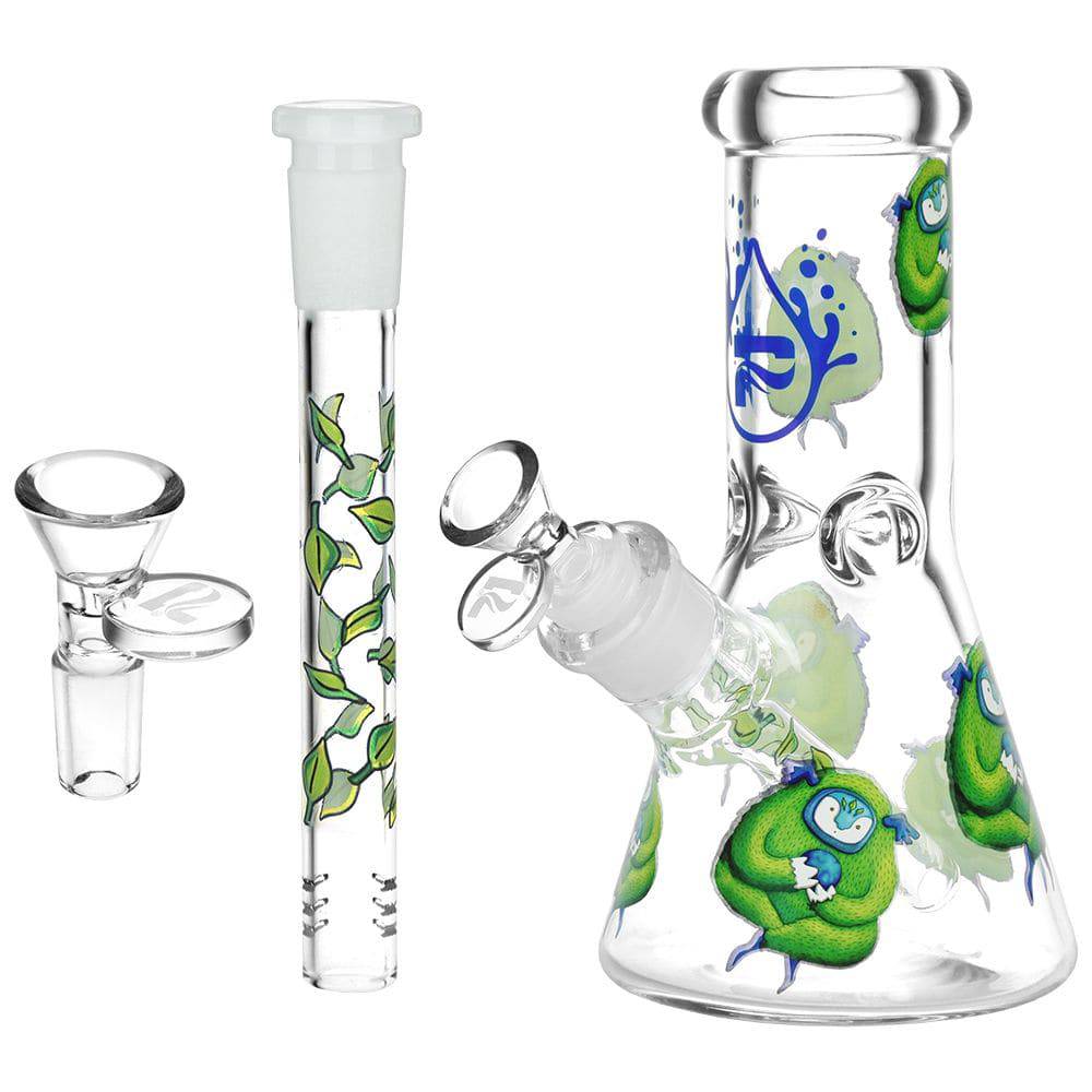 Pulsar Remembering How To Listen Design Series Glass Beaker Water Pipe - 7.75" / 14mm F - Discreet Smoker