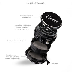 GAC 2.5" Ceramic Grinder Yellow - Discreet Smoker