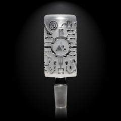 Circuitboard Clear Long Bowl