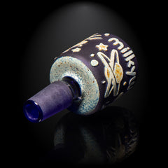 Space Odyssey Blue and Silver Frit Bowl