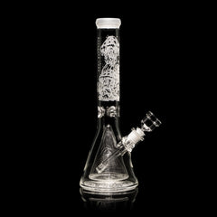 Mushroom Town 14" Collins Perc Beaker Bong - Discreet Smoker