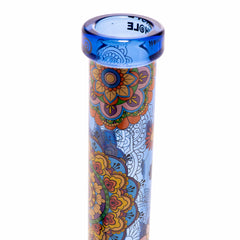 Mandala Myriad 10" Light Blue Mini Beaker Bong