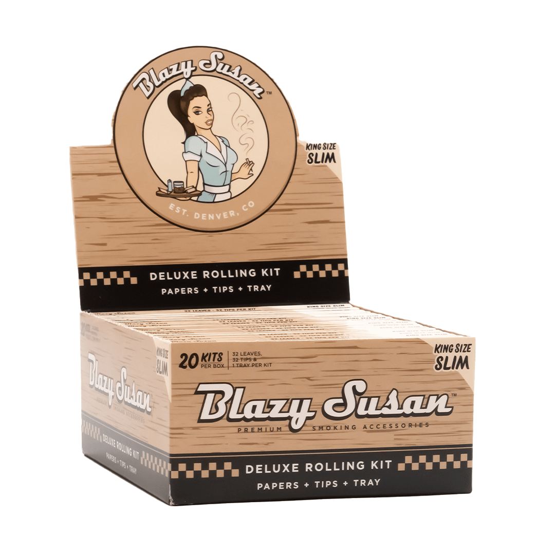 Blazy Susan Unbleached Rolling Papers - Discreet Smoker