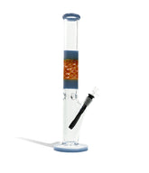 18 Inch 7mm Thick Straight Water Pipe with Swirled Color - Discreet Smoker