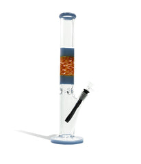 18 Inch 7mm Thick Straight Water Pipe with Swirled Color - Discreet Smoker