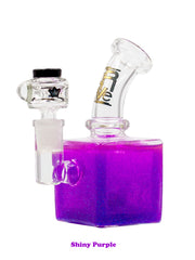 Krave Glass Cube Mini Bong - Discreet Smoker