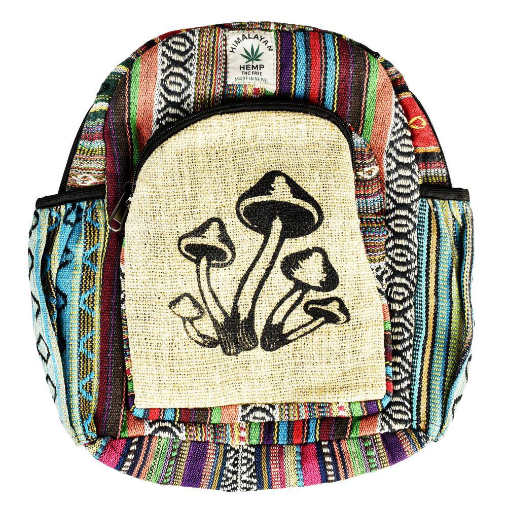 ThreadHeads Hemp Mushrooms Mini Backpack - Discreet Smoker