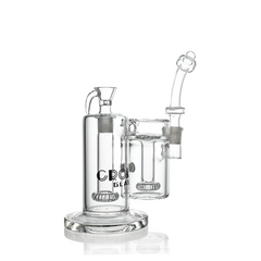 10" Dual-Chamber External Recycler Bong | Croia Glass - Discreet Smoker