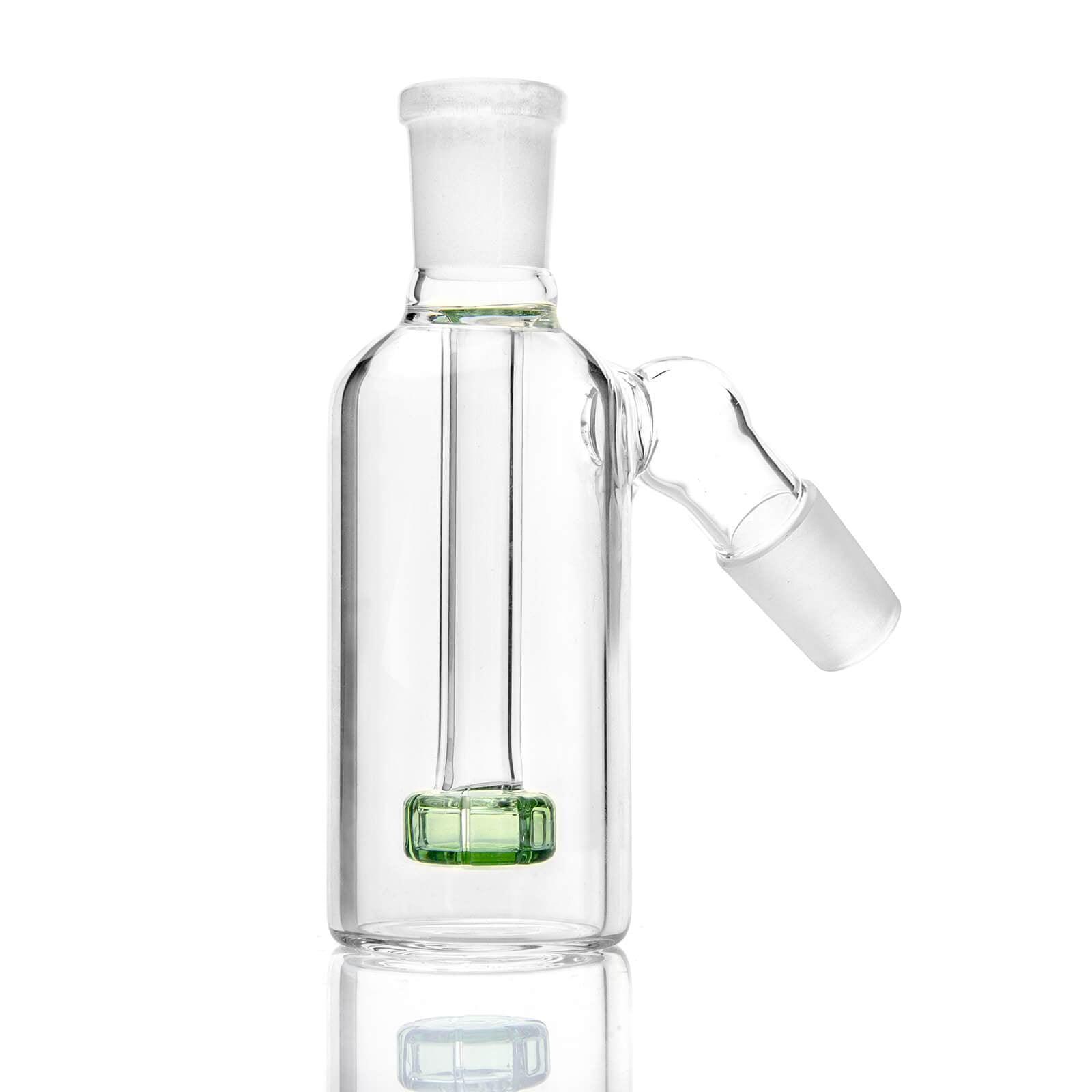 18mm Ash Catcher 45 Degree Green - Discreet Smoker