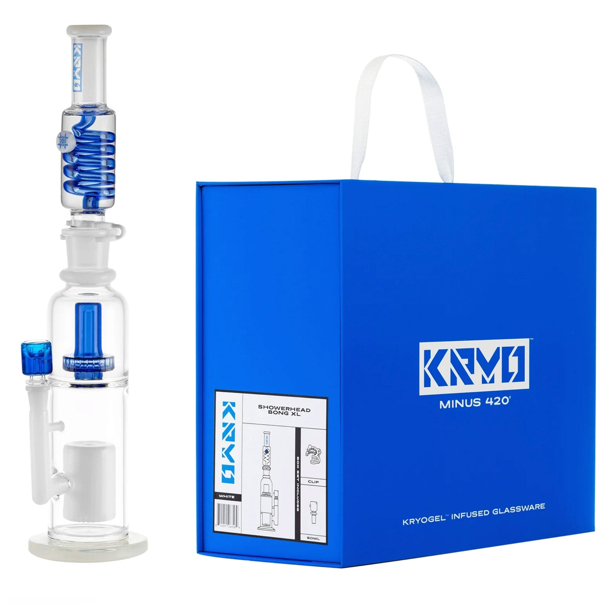 19" Glycerin Water Bong with XL Showerhead Perc - Discreet Smoker