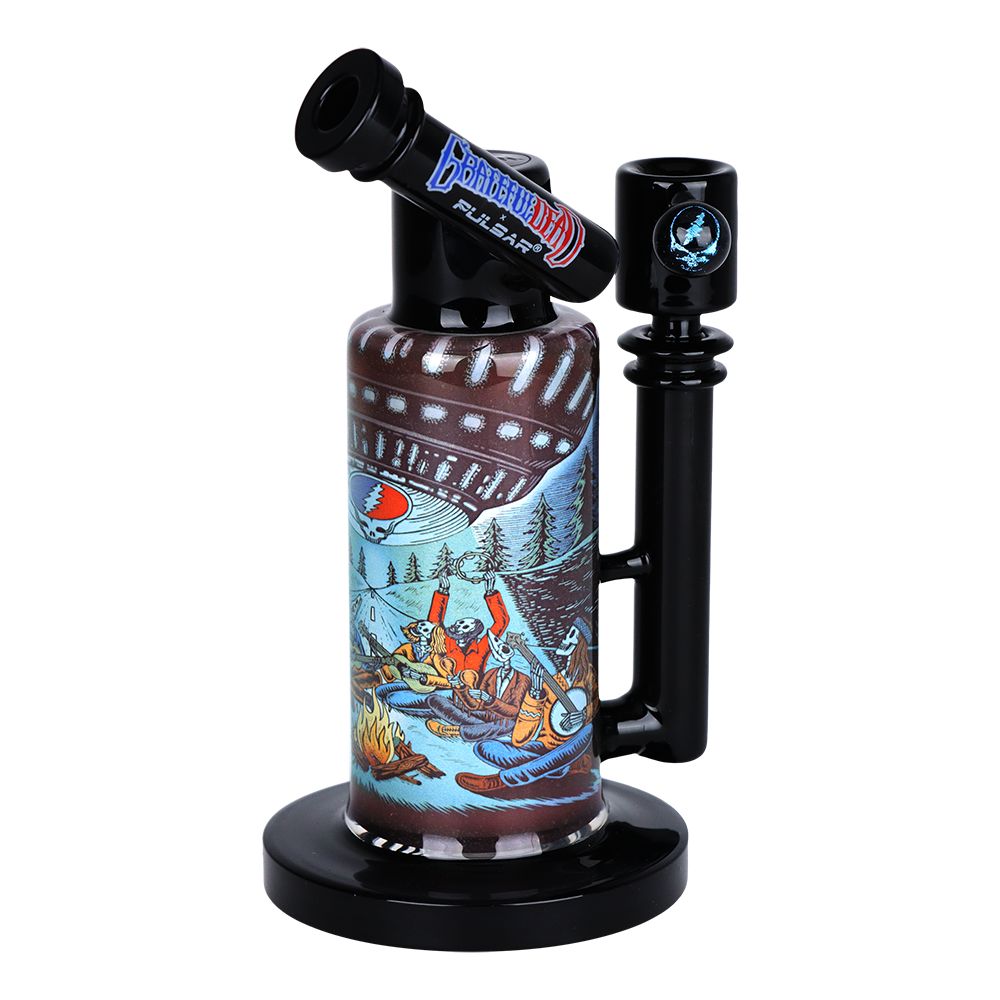 Grateful Dead x Pulsar Inside Print Water Pipe - 8.5" / 14mm F / UFO Jam - Discreet Smoker