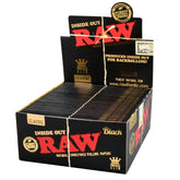 RAW Black Classic Inside Out Rolling Papers | King Size Slim | 50pk Display - Discreet Smoker