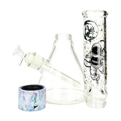 Prism Spaced Out Standard Beaker Single Stack Water Pipe - 14"/14mm F - Discreet Smoker