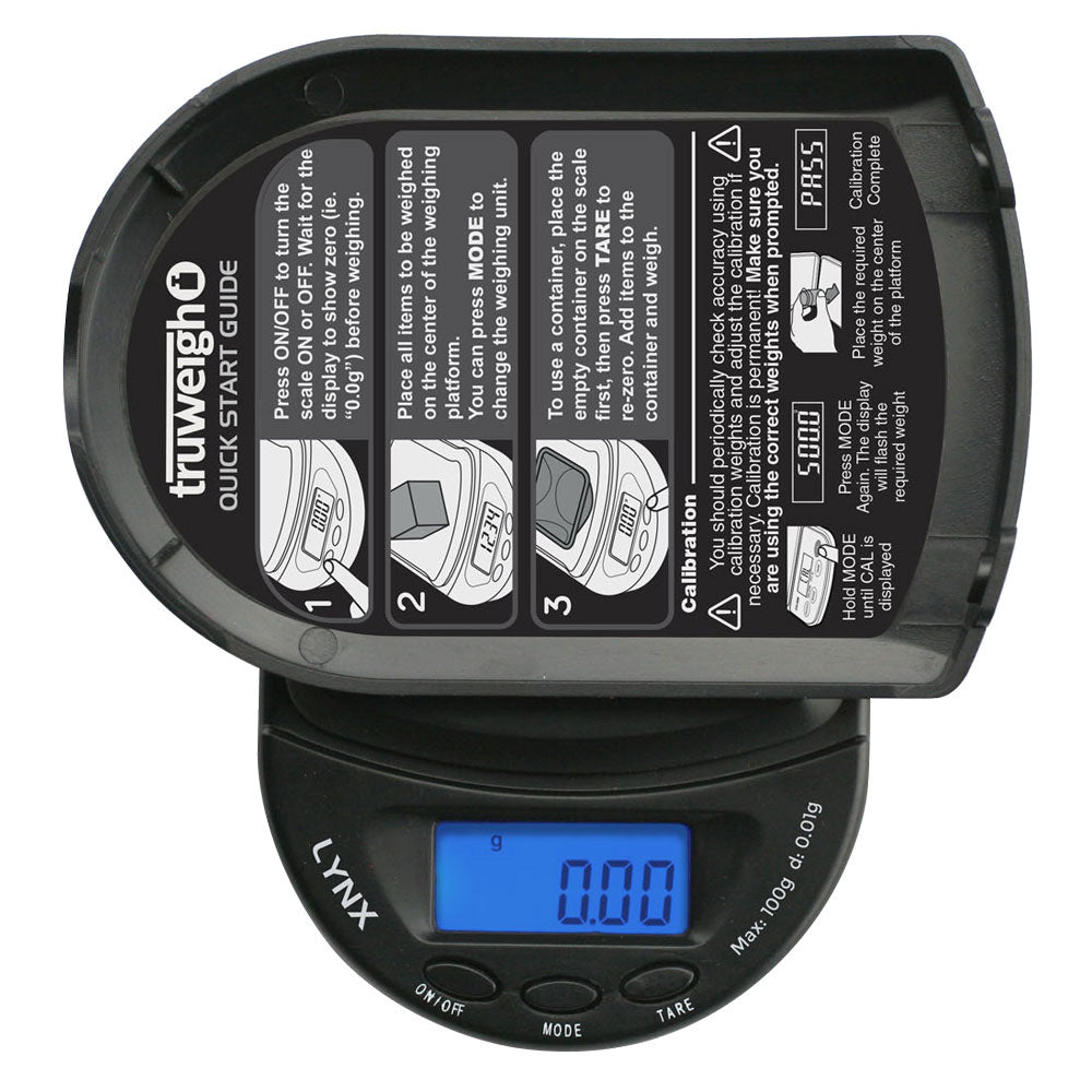 Truweigh Lynx Digital Mini Scale | 100g x 0.01g - Discreet Smoker
