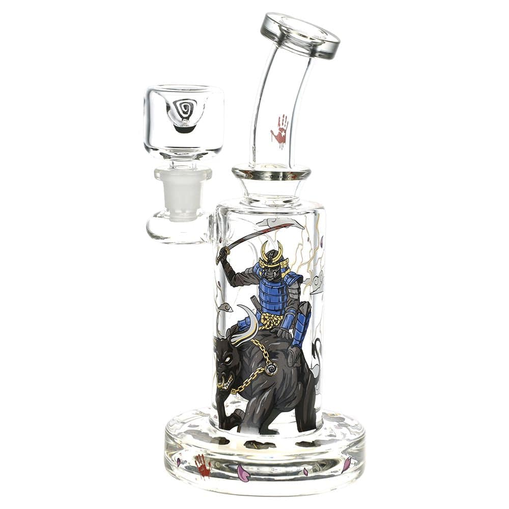 Wormhole Raging Ronin Water Pipe | 8" - Discreet Smoker