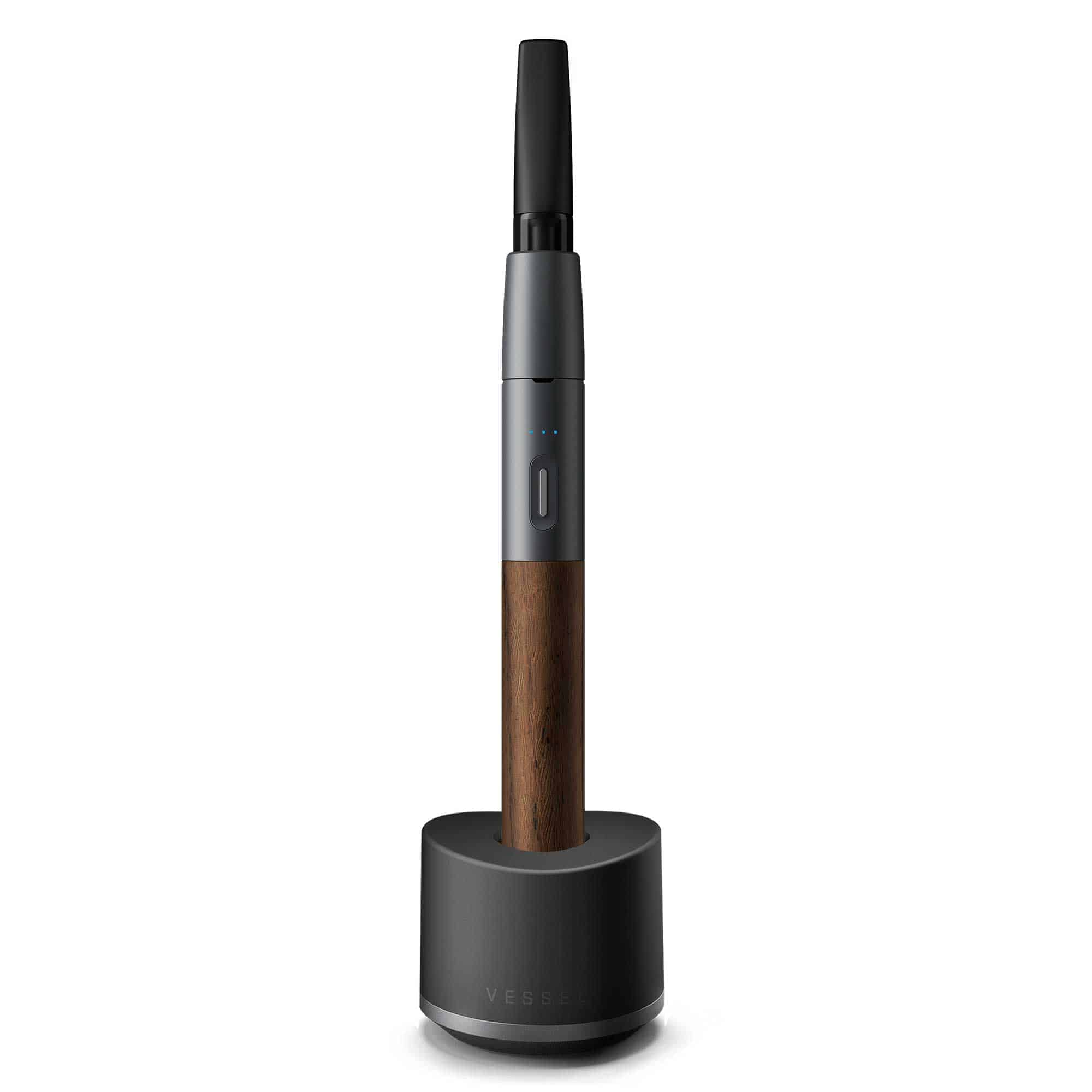 Vessel Slate Wood Series Vape Pen 510 Battery - Walnut - Discreet Smoker