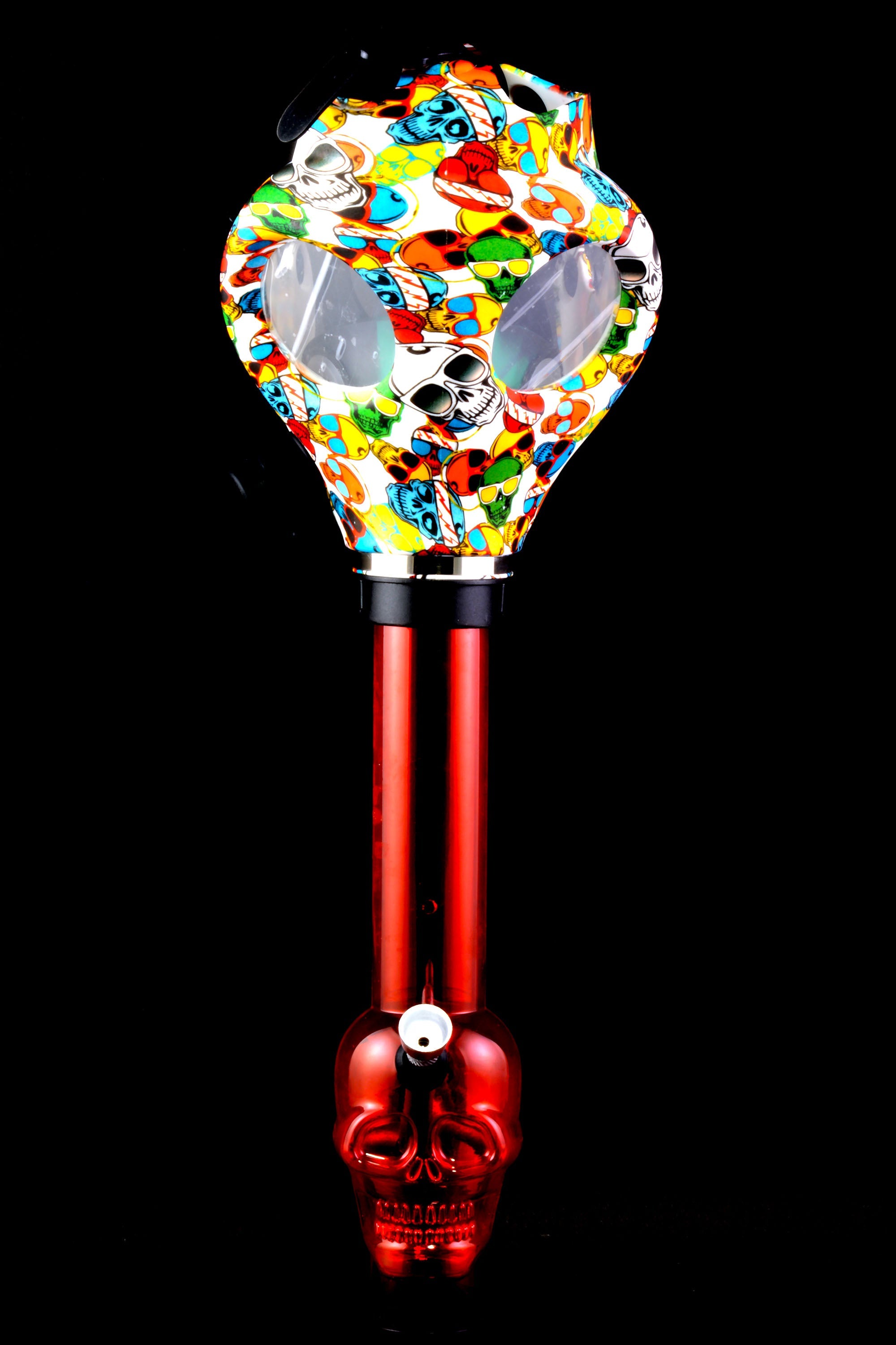 Acrylic Gas Mask Bong “Alien Skull” – Design Options - Discreet Smoker