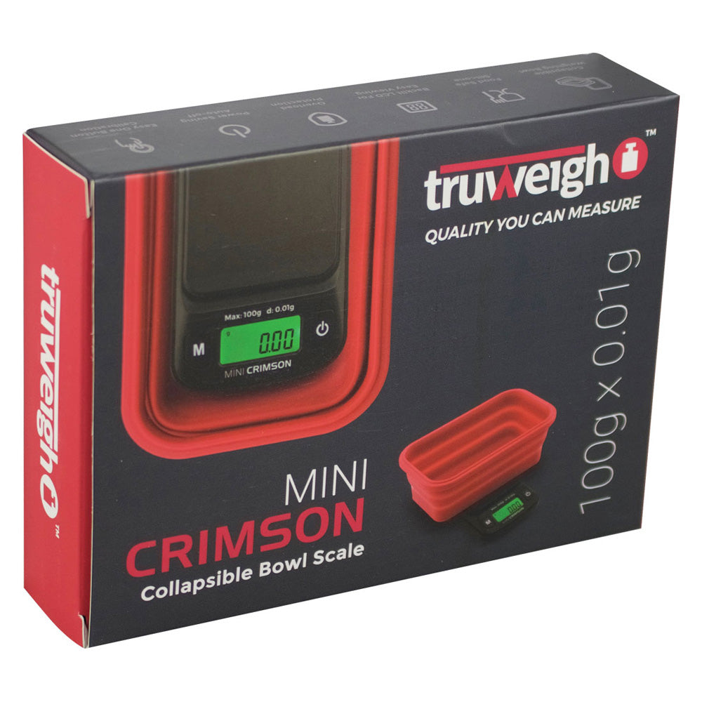 Truweigh Mini Crimson Collapsible Bowl Scale - Discreet Smoker