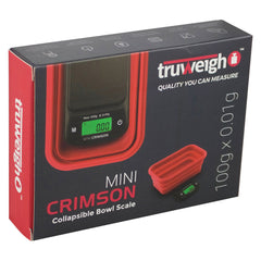 Truweigh Mini Crimson Collapsible Bowl Scale - Discreet Smoker