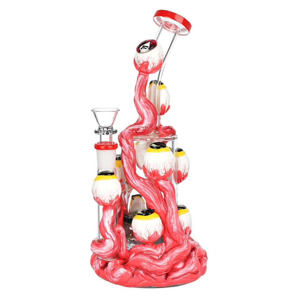 Pulsar All Eyes On You Water Pipe - 9.5" / 14mm F - Discreet Smoker