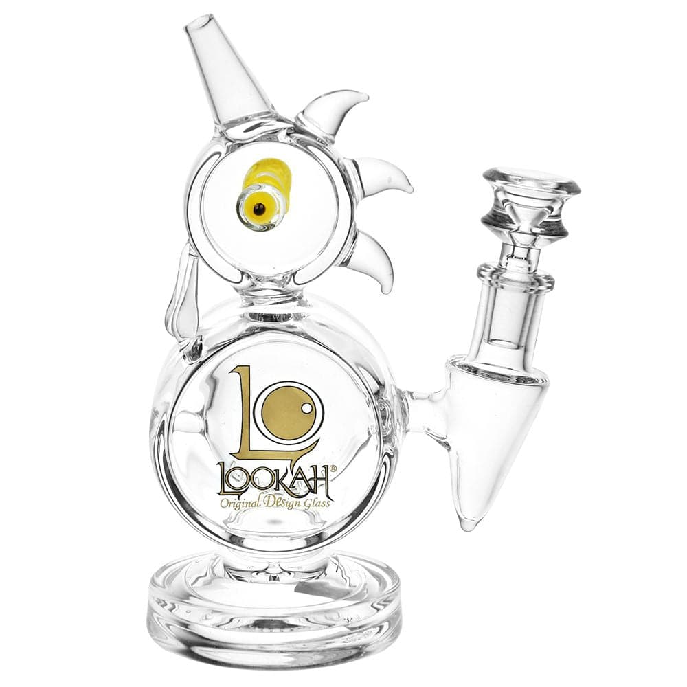 Lookah Glass Rooster Water Pipe | 7.5" | 14mm F - Discreet Smoker