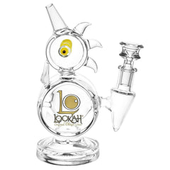 Lookah Glass Rooster Water Pipe | 7.5" | 14mm F - Discreet Smoker