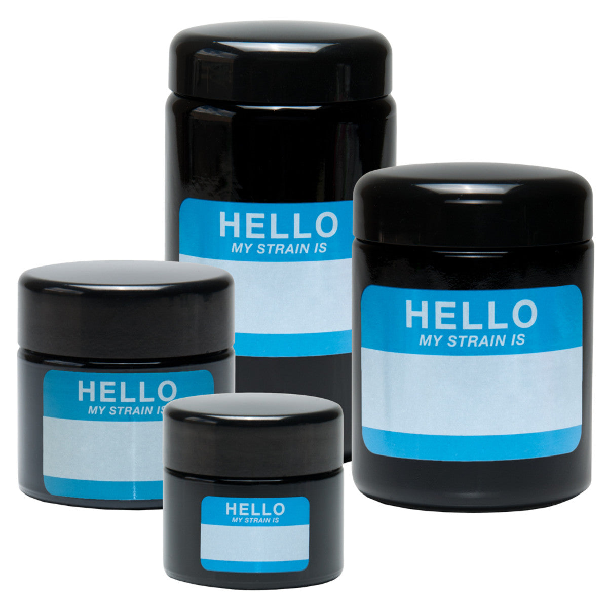 420 Science Pop Top Jar - Modern BlkWrite & Erase - Discreet Smoker