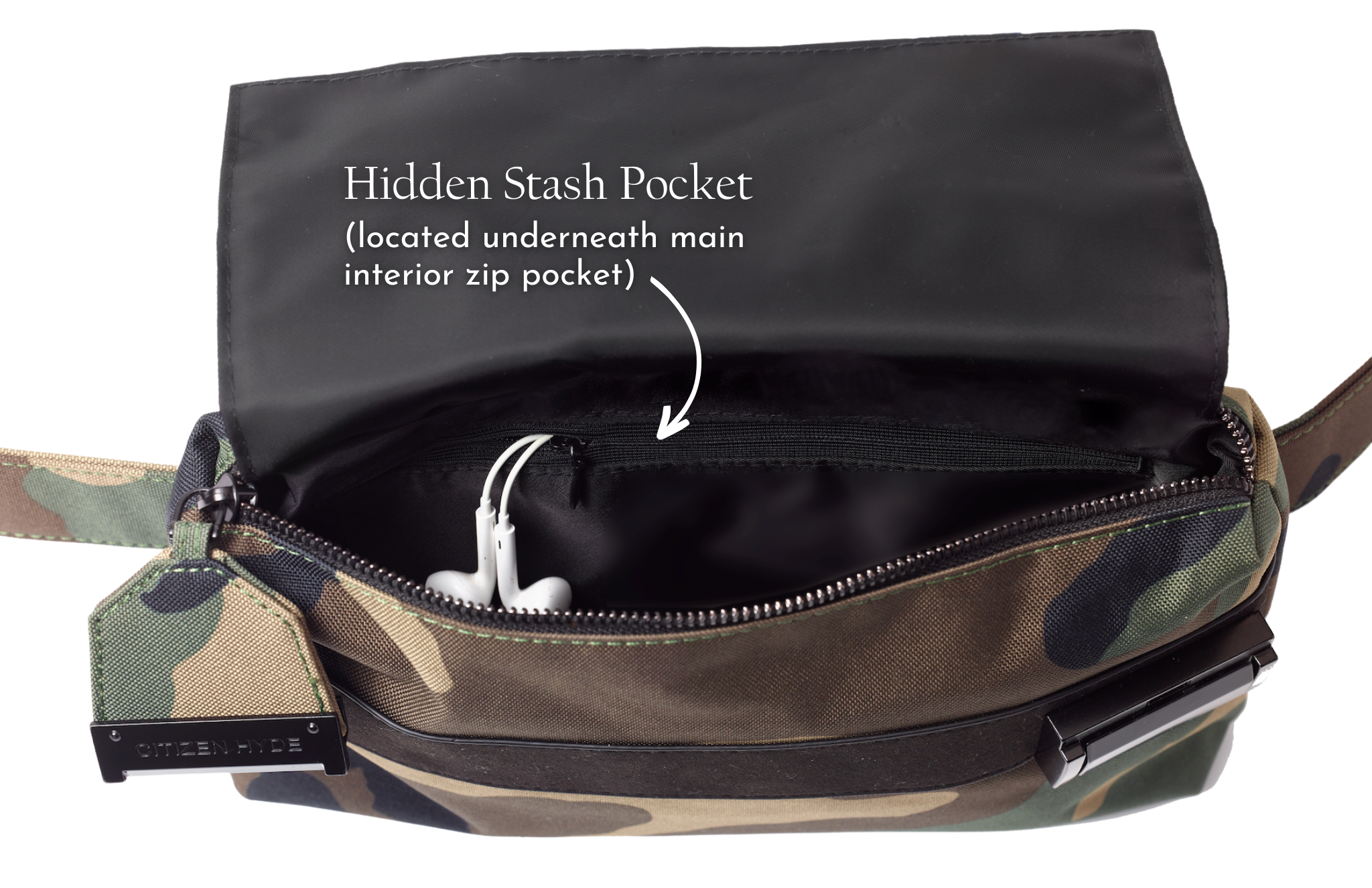 Citizen Hyde Lockable, Odor Resistant Belt Bag, The Marley - Discreet Smoker