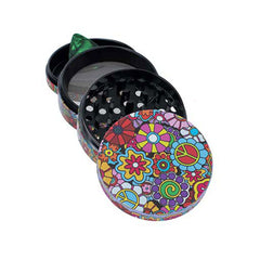 HIPPIE LOVE WACKY GRINDER - Discreet Smoker