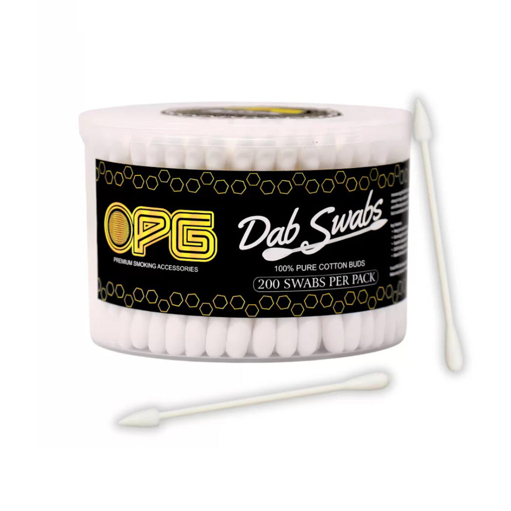 OPG Premium Cotton Dab Swabs 200ct - Discreet Smoker