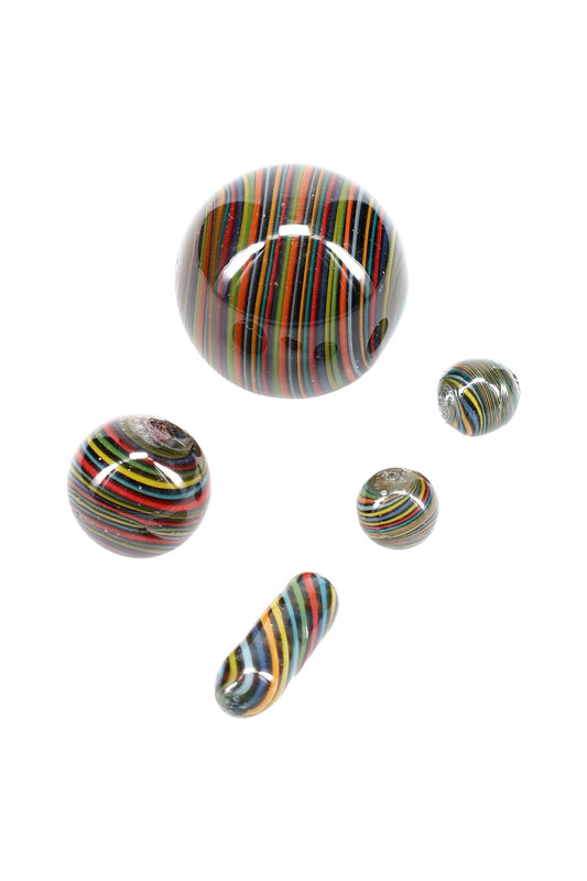 5-Piece Quartz Terp Marble & Pearl Set - Discreet Smoker