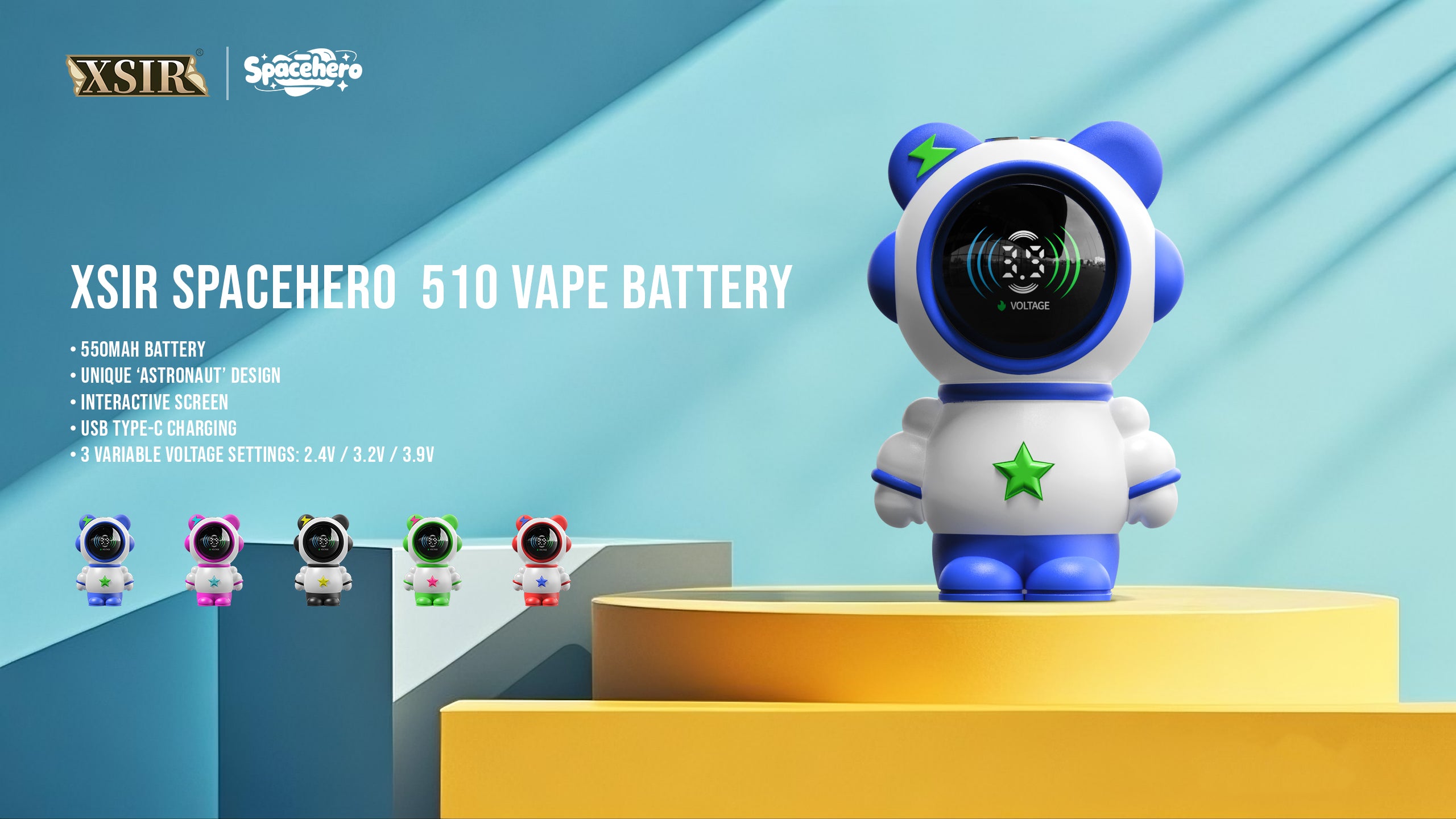 Spacehero 510 Battery | 550mAh - Discreet Smoker