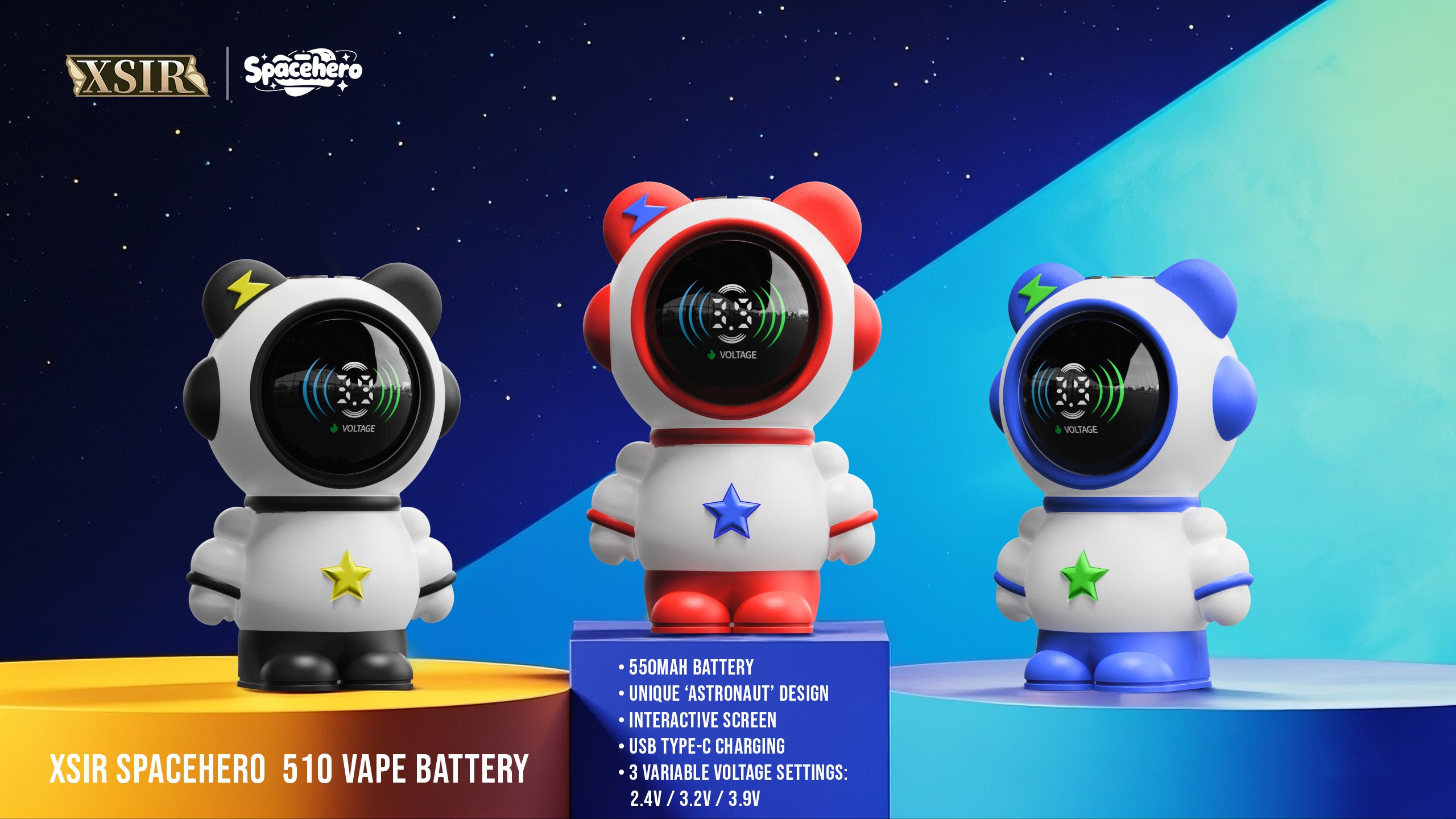 Spacehero 510 Battery | 550mAh - Discreet Smoker