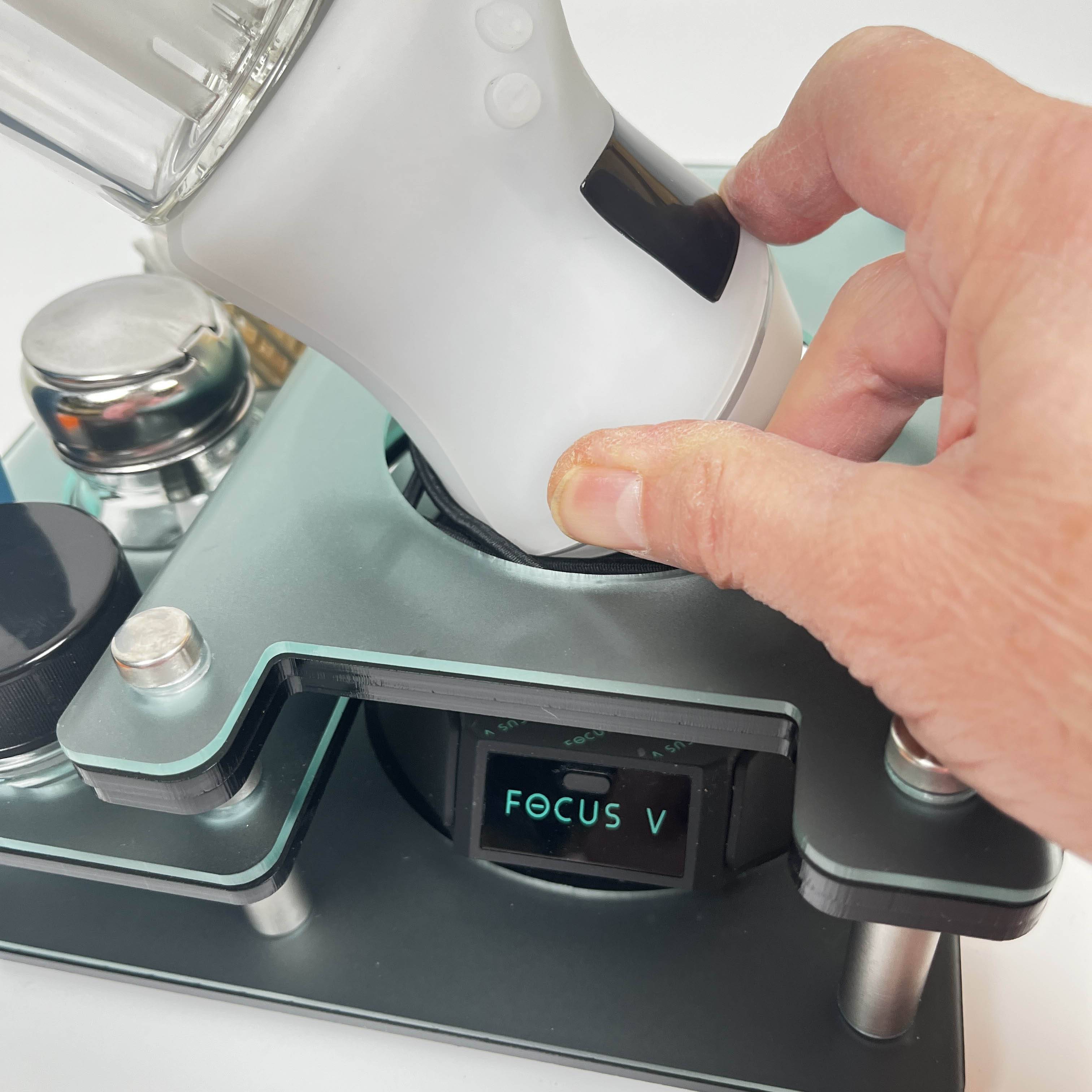 Focus V Carta 2 Rig Station Dab Session Organizer and Cleaning Tray That Holds the Charging Dock With ISO Pump and Swab Beaker - Discreet Smoker