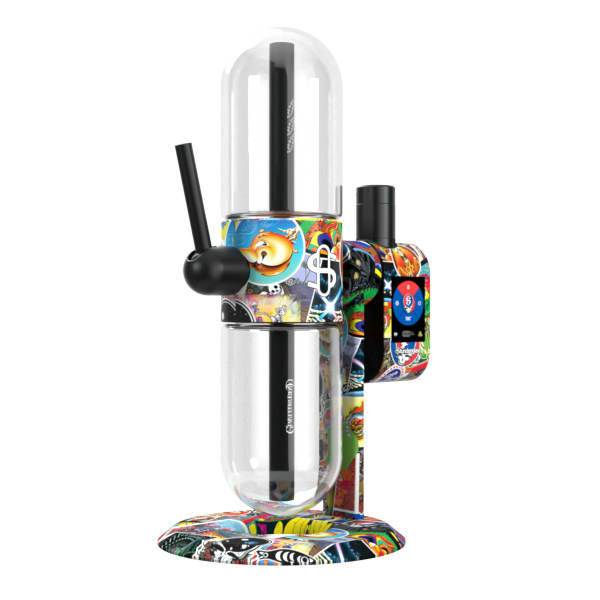 Grateful Dead Modul + Dok Deluxe Travel Set - Legacy Patchwork - Discreet Smoker