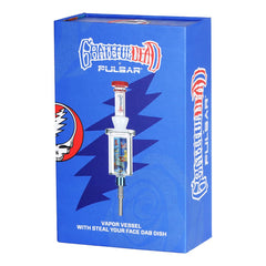 Grateful Dead x Pulsar Inside Print Vapor Vessel & SYF Dab Dish - 9.25" / Deadhead Dorm - Discreet Smoker